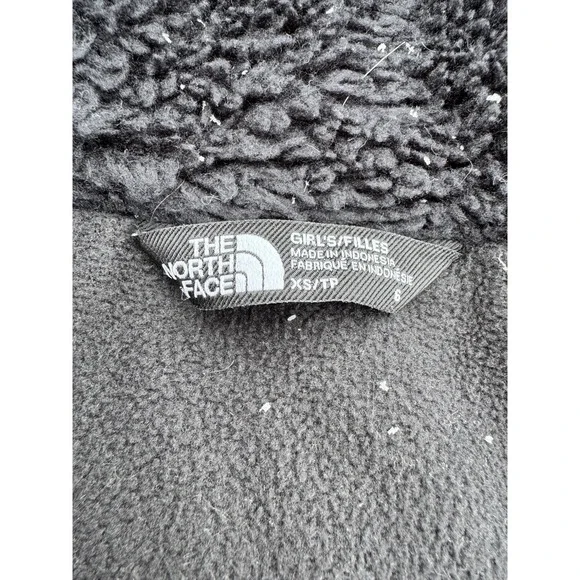 The North Face Girls XS (6) Black Hooded Puffer Jacket 600 Fill Down Full Zip - Picture 4 of 8